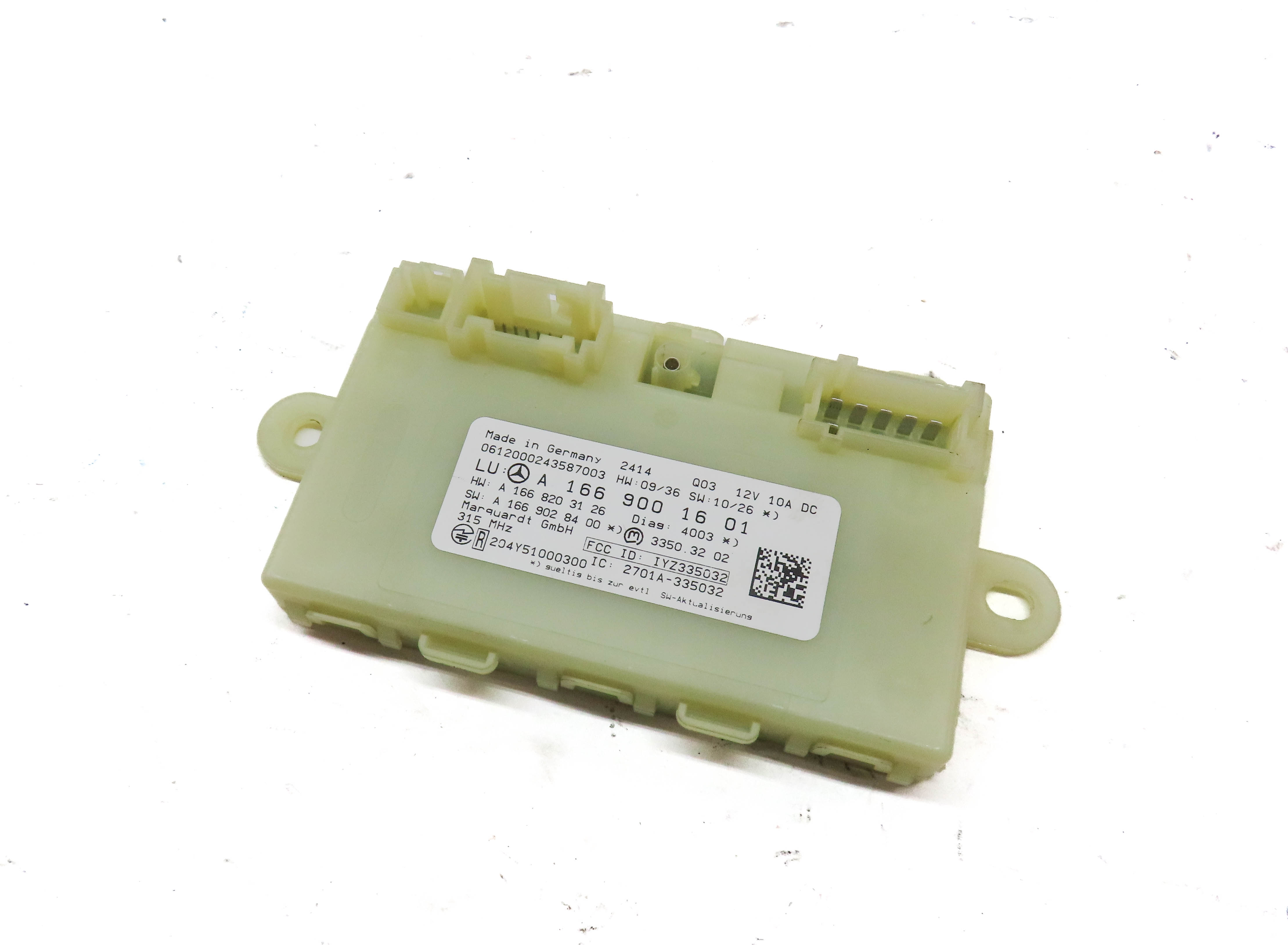 12-16 MERCEDES GL350 GL450 GL550 ML350 ML550 (W166 X166) KEYLESS GO MODULE — exact item pictured